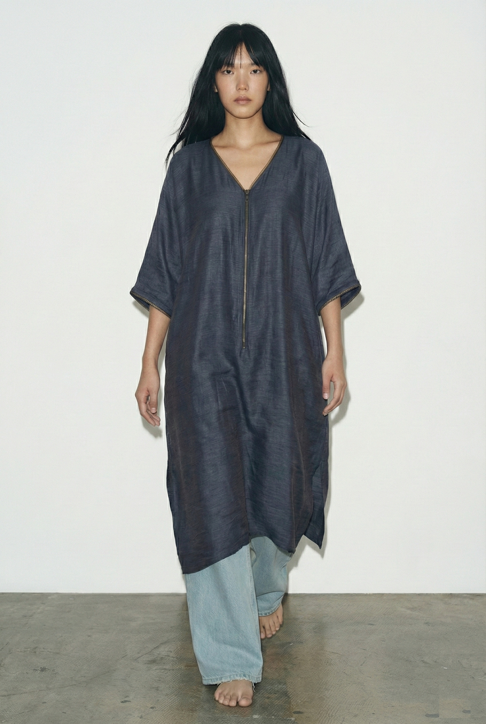 Navy Boyfriend Kurta