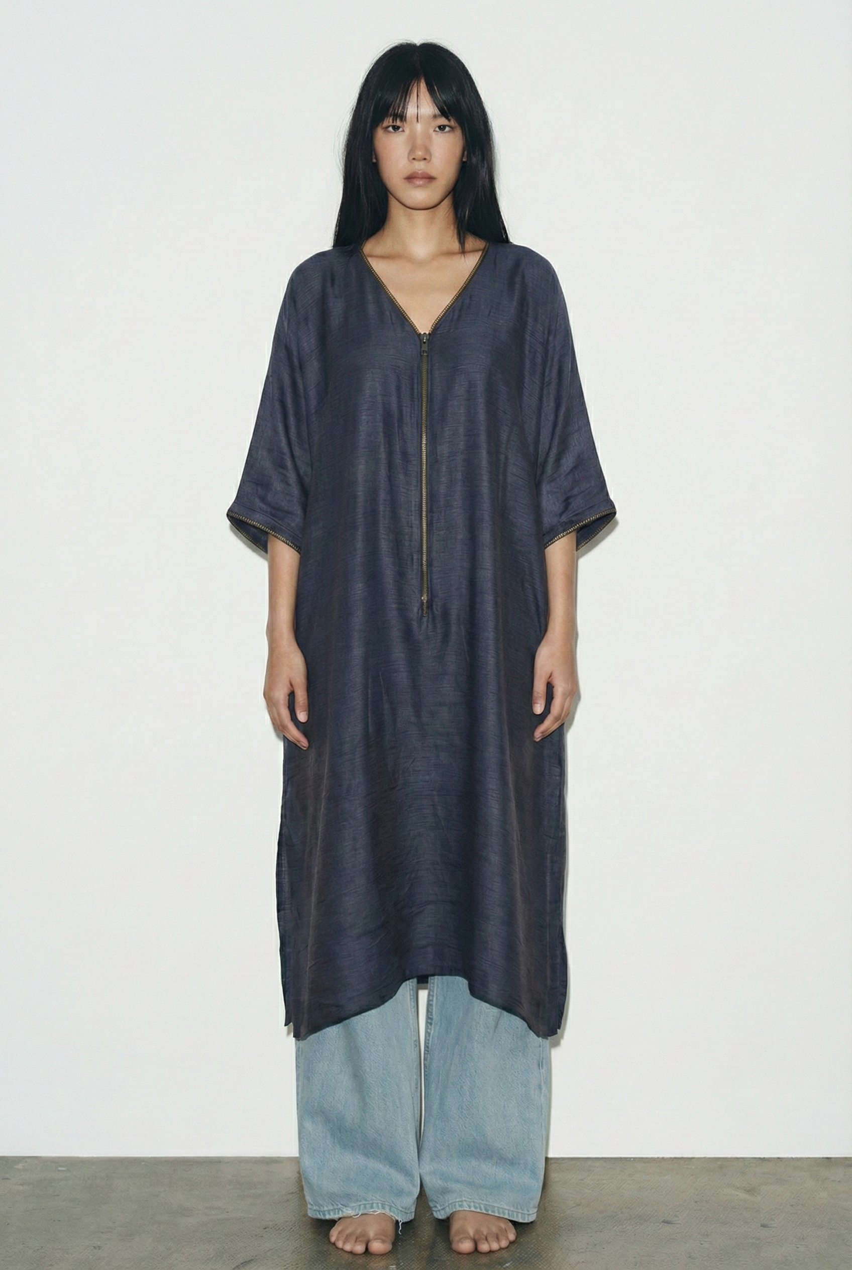 Navy Boyfriend Kurta