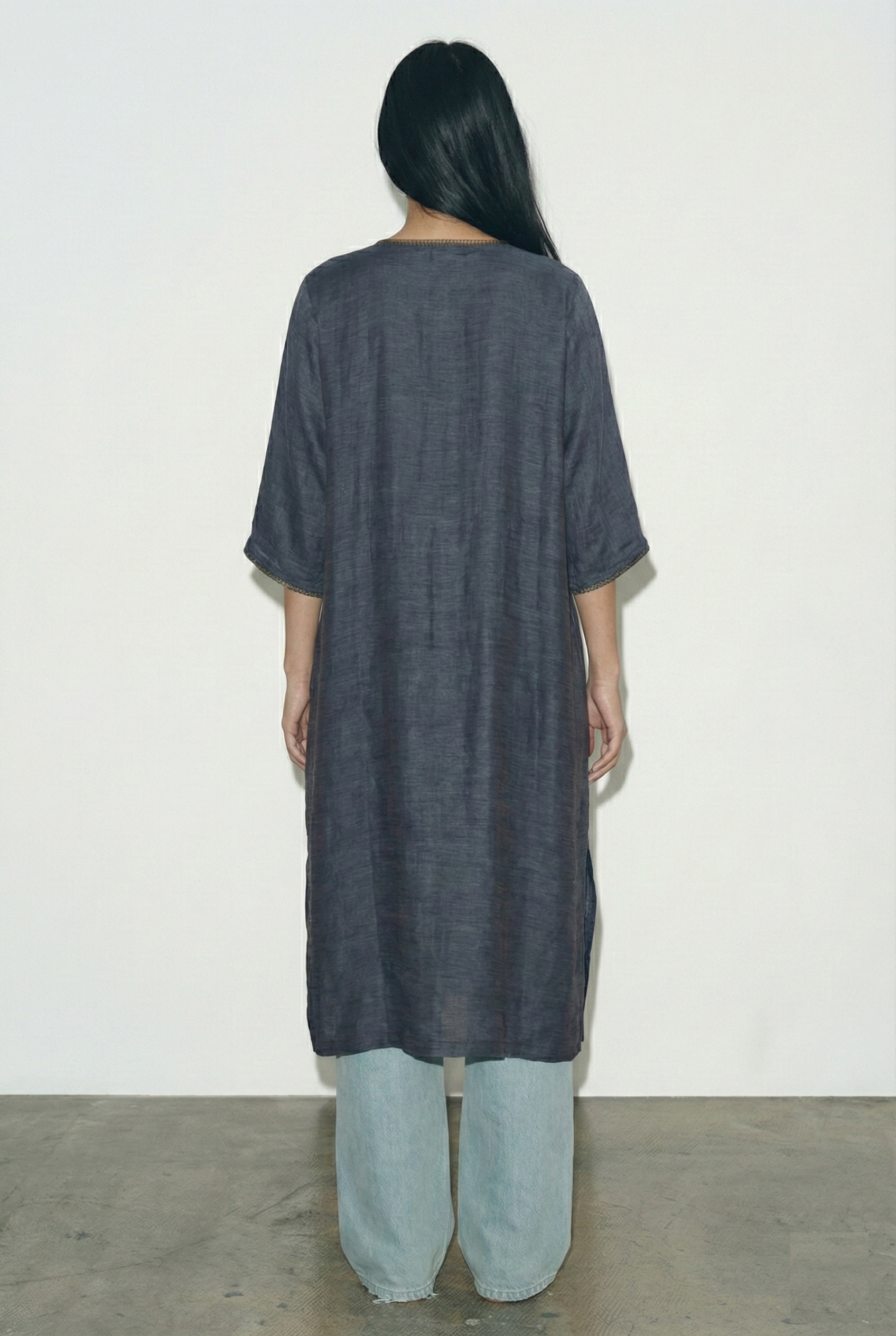 Navy Boyfriend Kurta