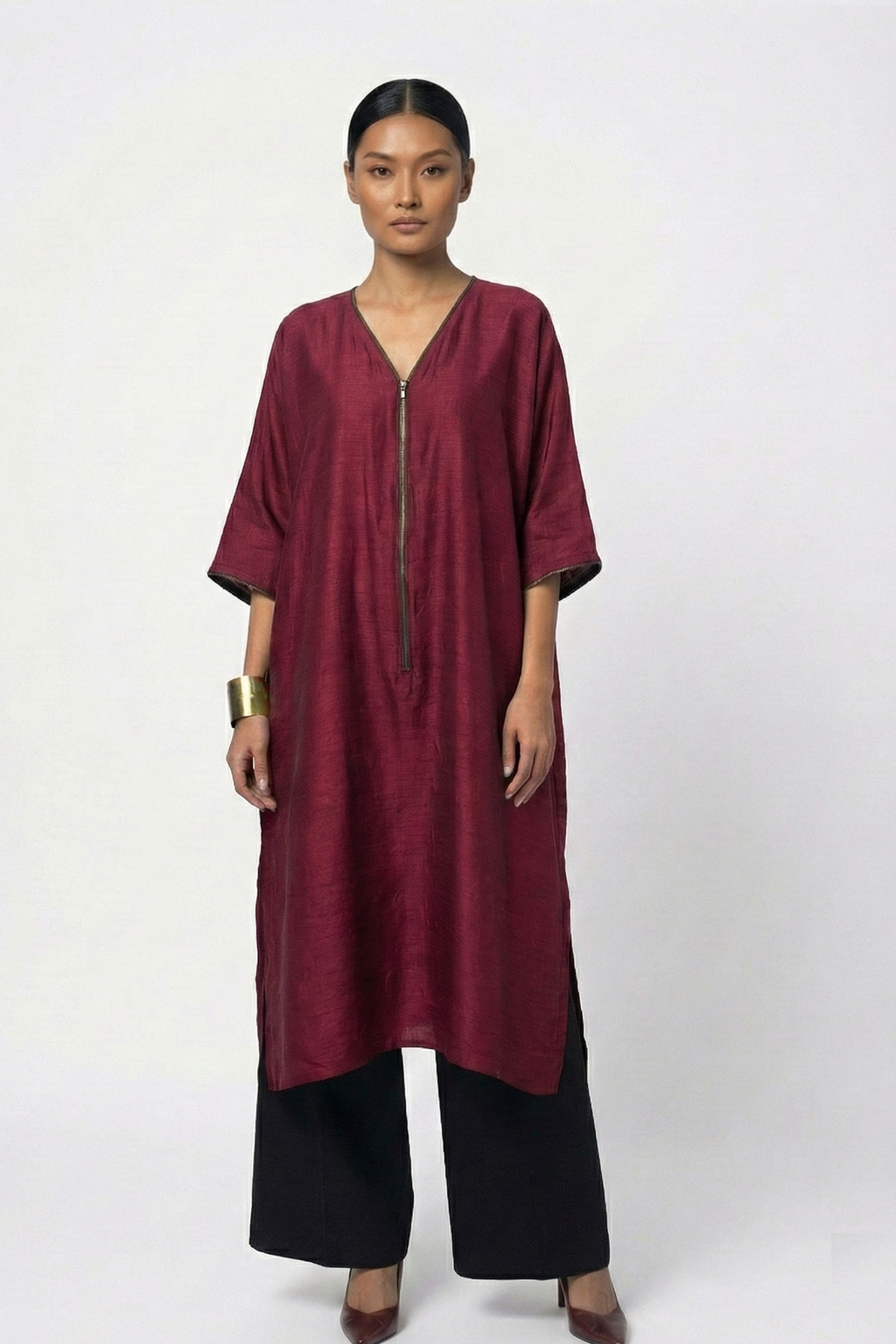 Deep Crimson Kurta