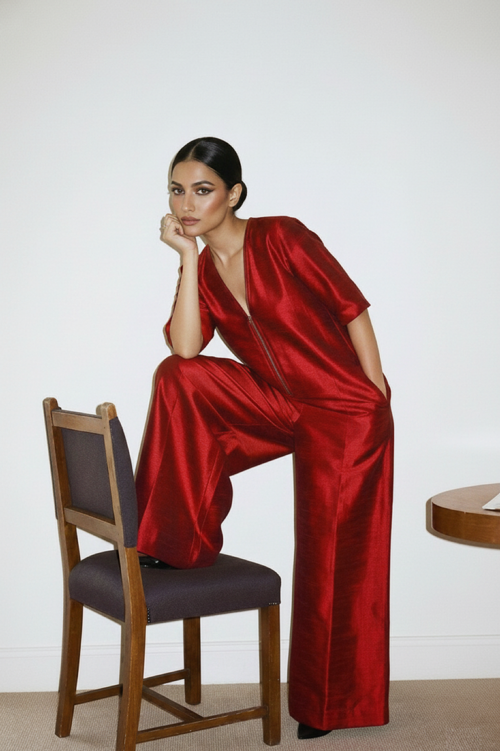 Barely Desi Silk Jumpsuit